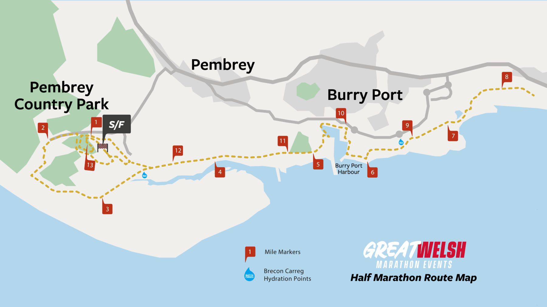 The routes Great Welsh Marathon Events